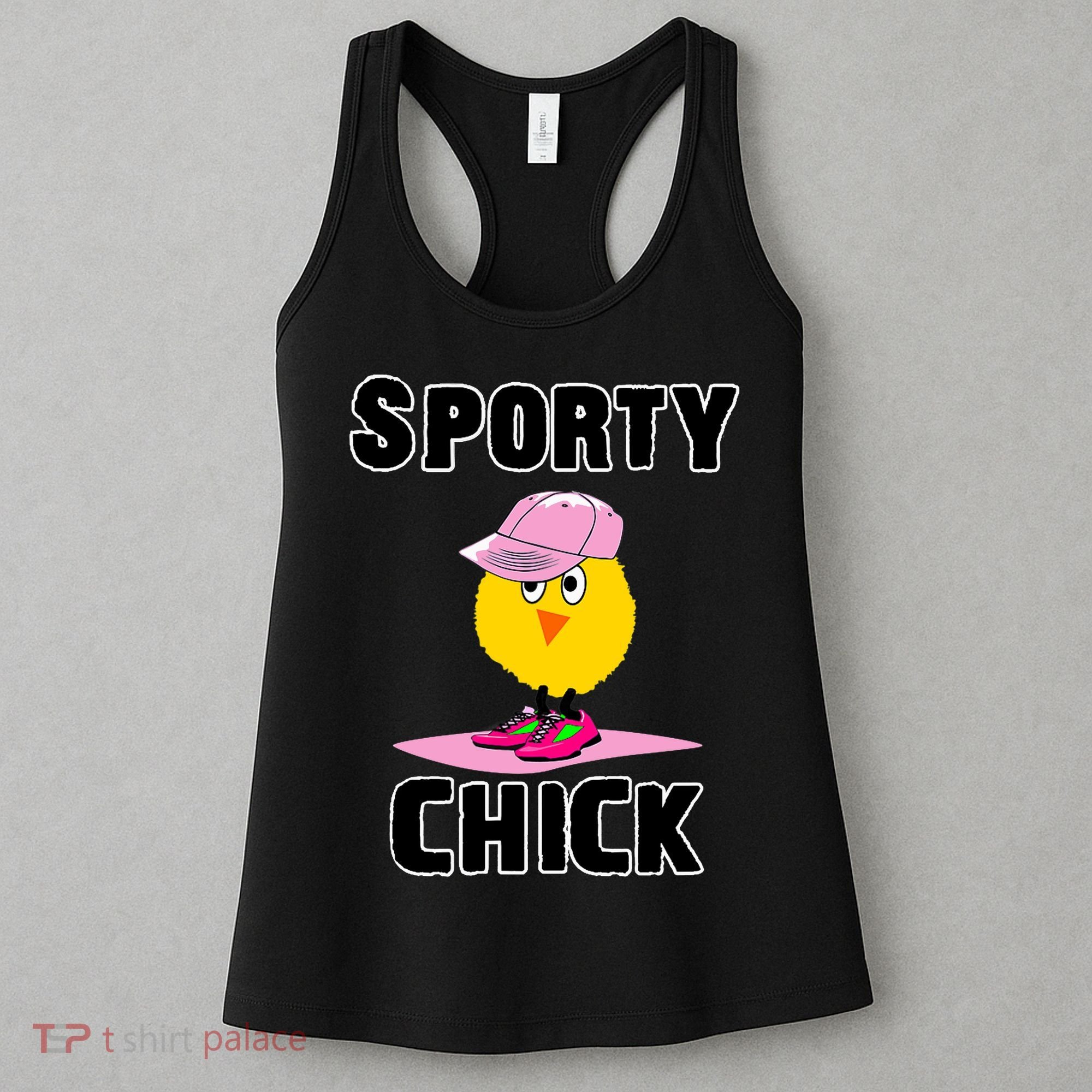 Sporty Chick Fun Womens Sports Cute Pink Softball Cap Shoes Women's Tank Top