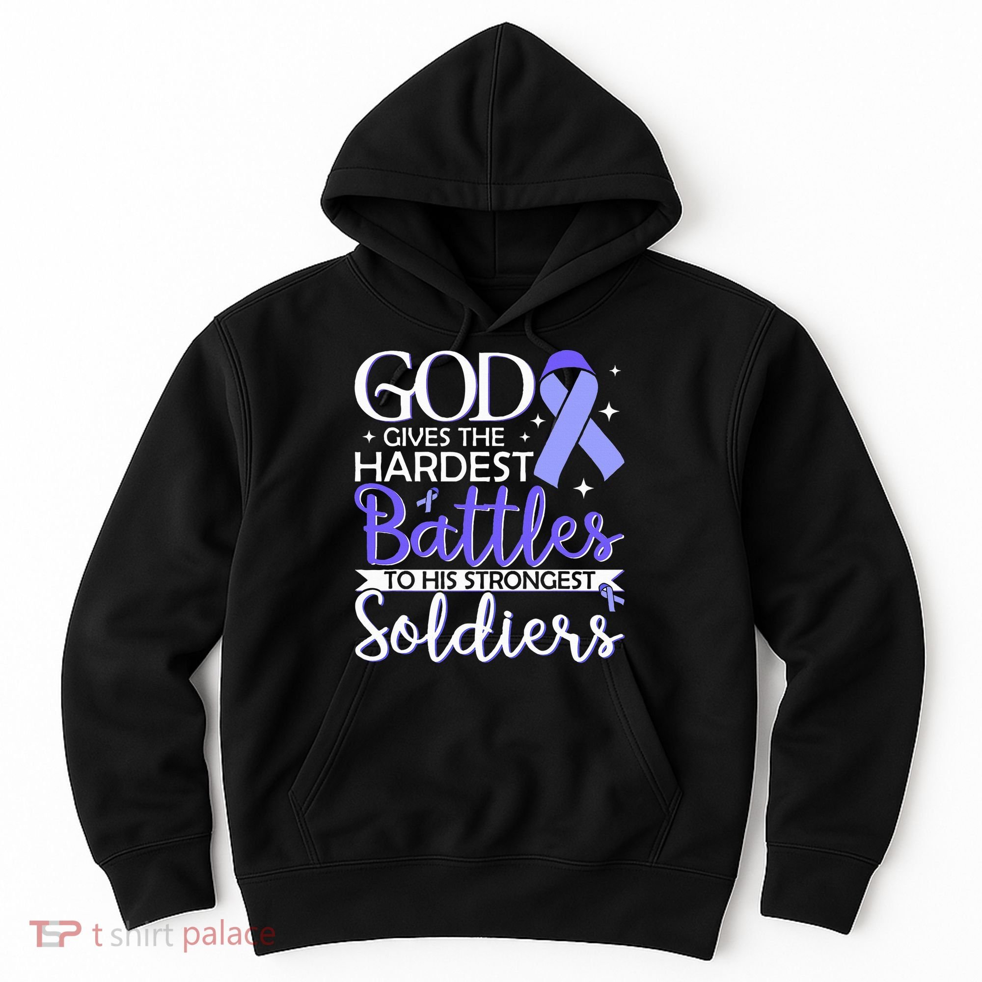 Stomach Cancer Fighter Survivor Periwinkle Ribbon  Hoodie