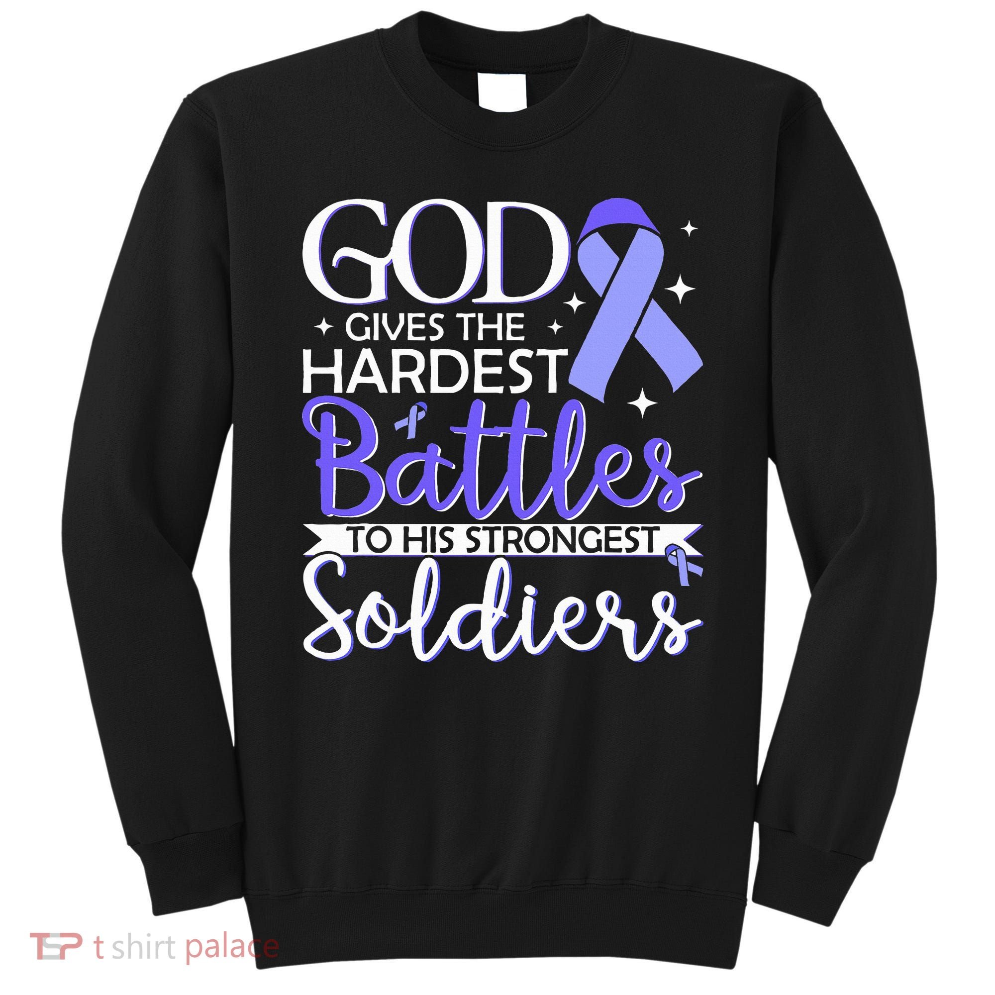 Stomach Cancer Fighter Survivor Periwinkle Ribbon  Sweatshirt