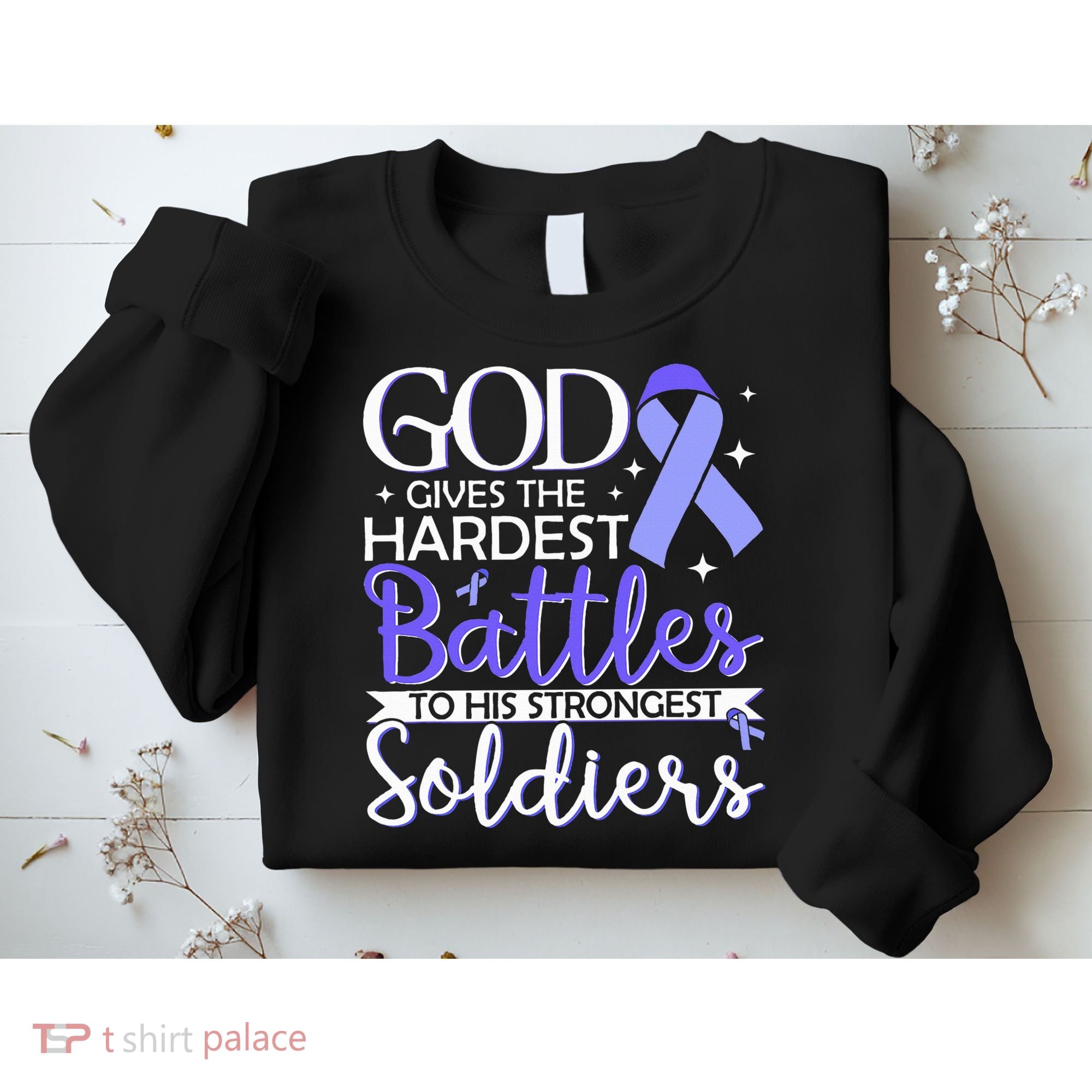 Stomach Cancer Fighter Survivor Periwinkle Ribbon  Sweatshirt