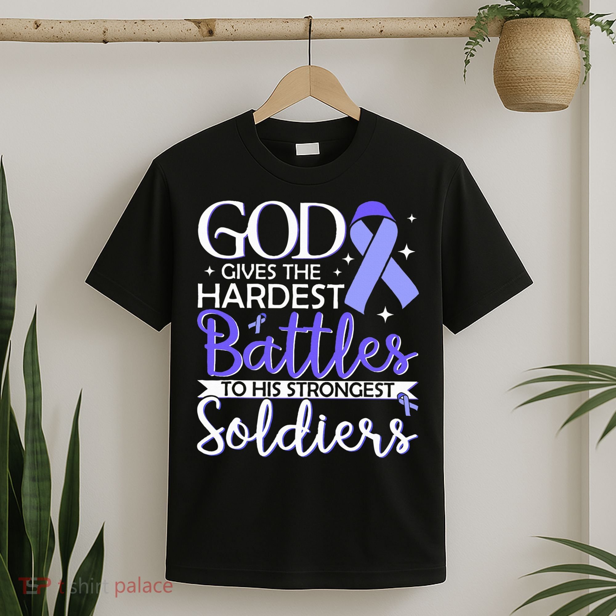 Stomach Cancer Fighter Survivor Periwinkle Ribbon  T-Shirt