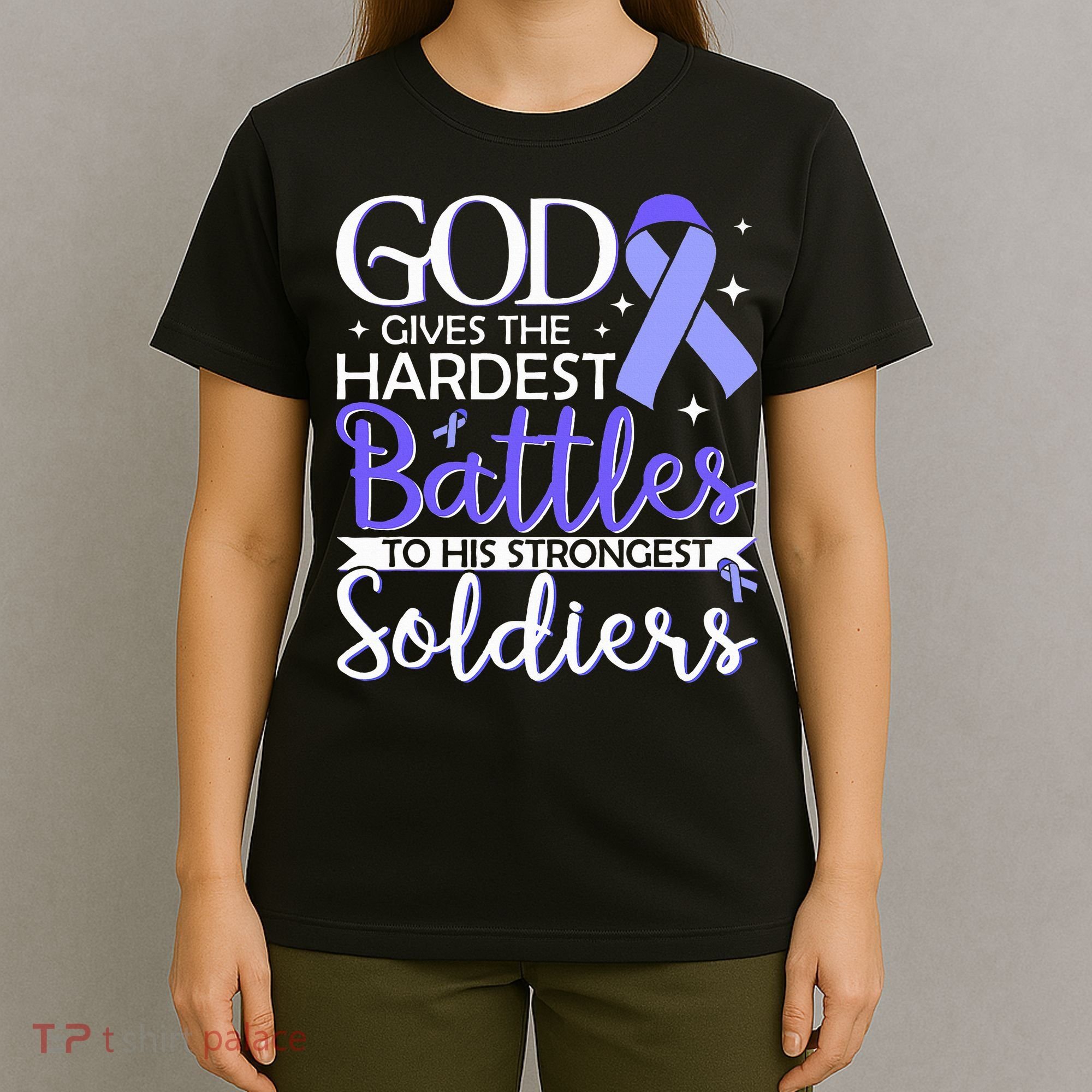 Stomach Cancer Fighter Survivor Periwinkle Ribbon  T-Shirt