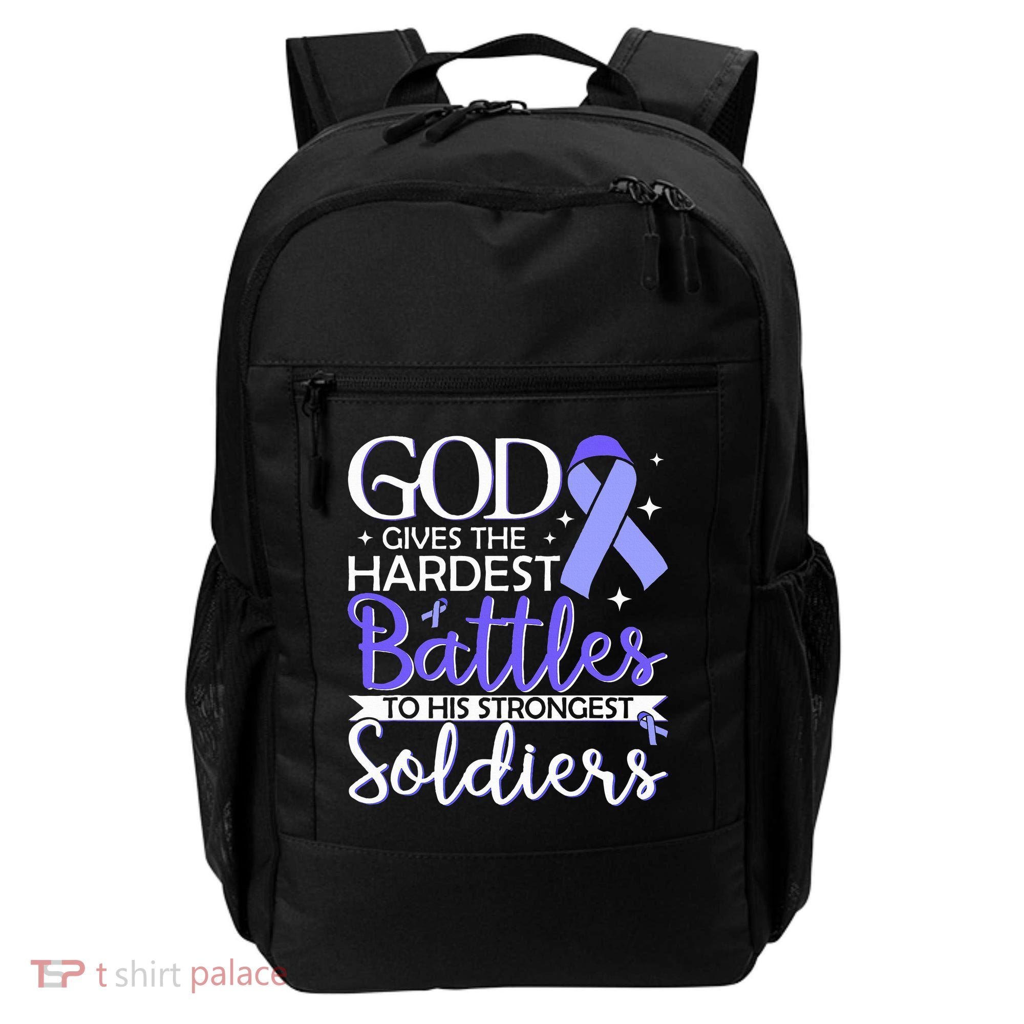 Stomach Cancer Fighter Survivor Periwinkle Ribbon  Backpack