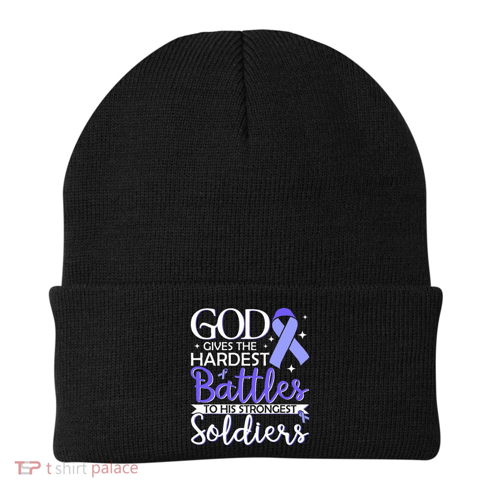 Stomach Cancer Fighter Survivor Periwinkle Ribbon  Beanie