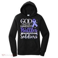 Stomach Cancer Fighter Survivor Periwinkle Ribbon  Women's Hoodie thumb 0