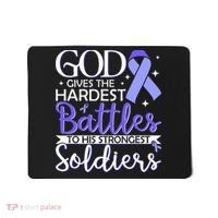 Stomach Cancer Fighter Survivor Periwinkle Ribbon  Mousepad thumb 0