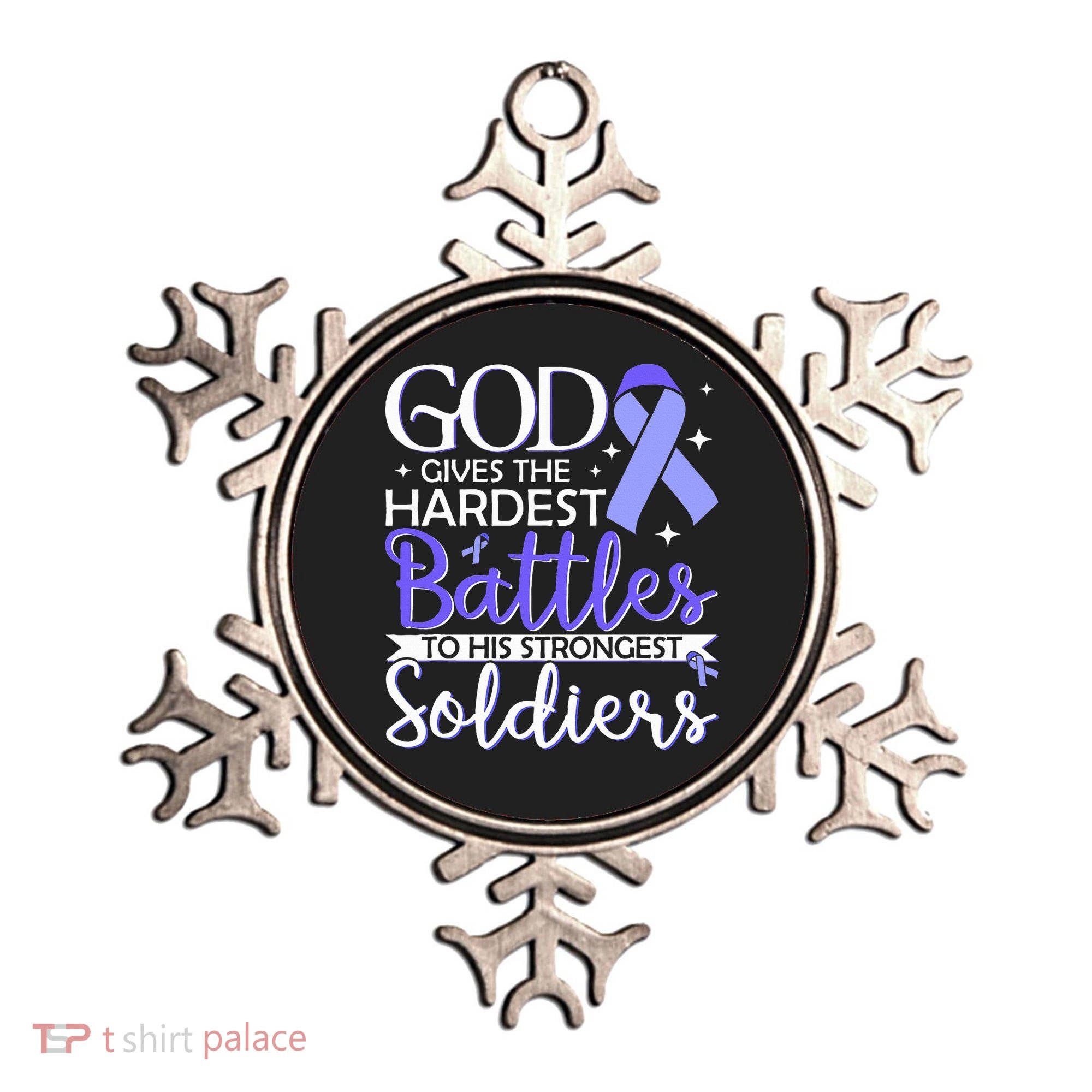 Stomach Cancer Fighter Survivor Periwinkle Ribbon  Ornament