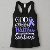 Stomach Cancer Fighter Survivor Periwinkle Ribbon  Women's Tank Top thumb 3