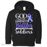 Stomach Cancer Fighter Survivor Periwinkle Ribbon  Toddler Hoodie thumb 0