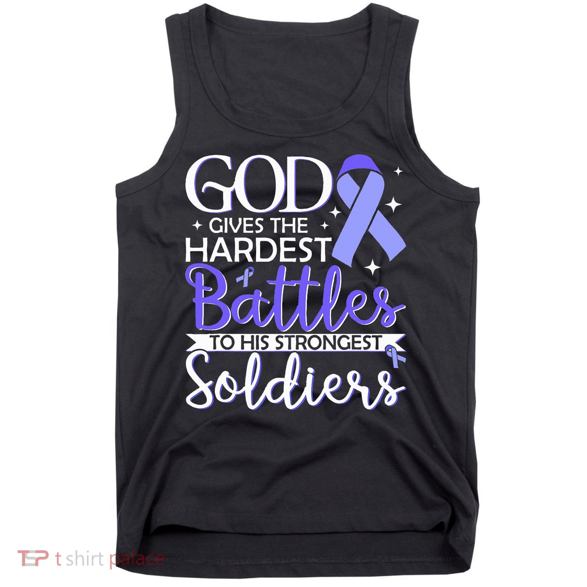 Stomach Cancer Fighter Survivor Periwinkle Ribbon  Tank Top