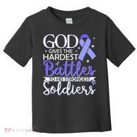 Stomach Cancer Fighter Survivor Periwinkle Ribbon  Toddler T-Shirt thumb 0