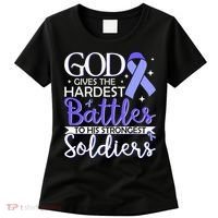 Stomach Cancer Fighter Survivor Periwinkle Ribbon  Women's T-Shirt thumb 0