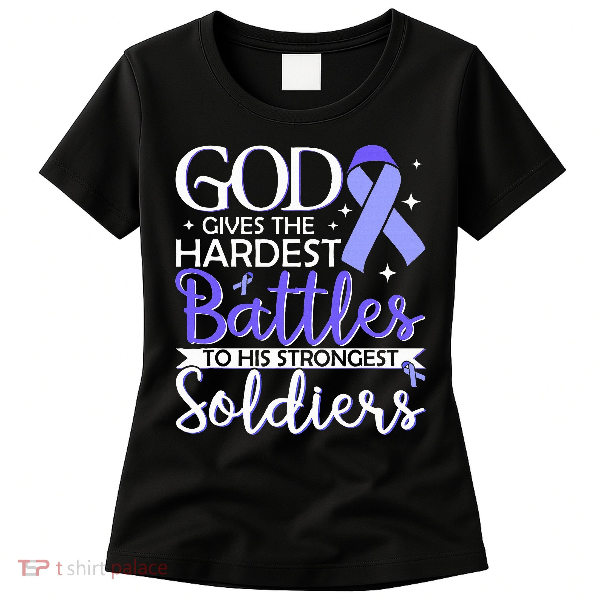 Stomach Cancer Fighter Survivor Periwinkle Ribbon  Women's T-Shirt