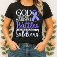 Stomach Cancer Fighter Survivor Periwinkle Ribbon  Women's T-Shirt thumb 2