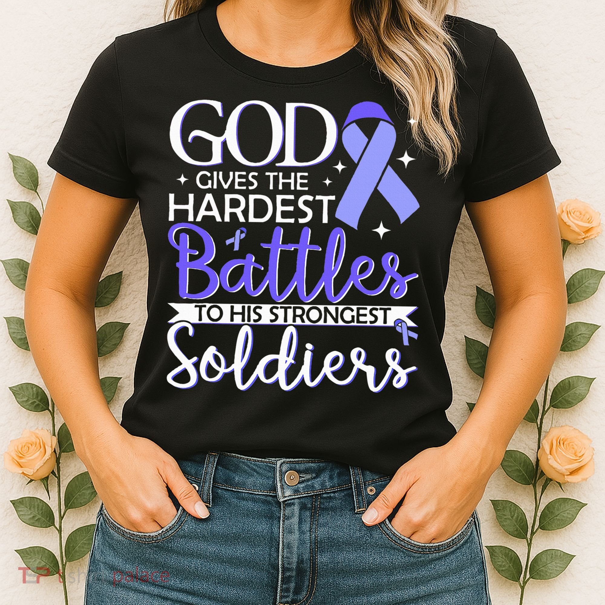 Stomach Cancer Fighter Survivor Periwinkle Ribbon  Women's T-Shirt