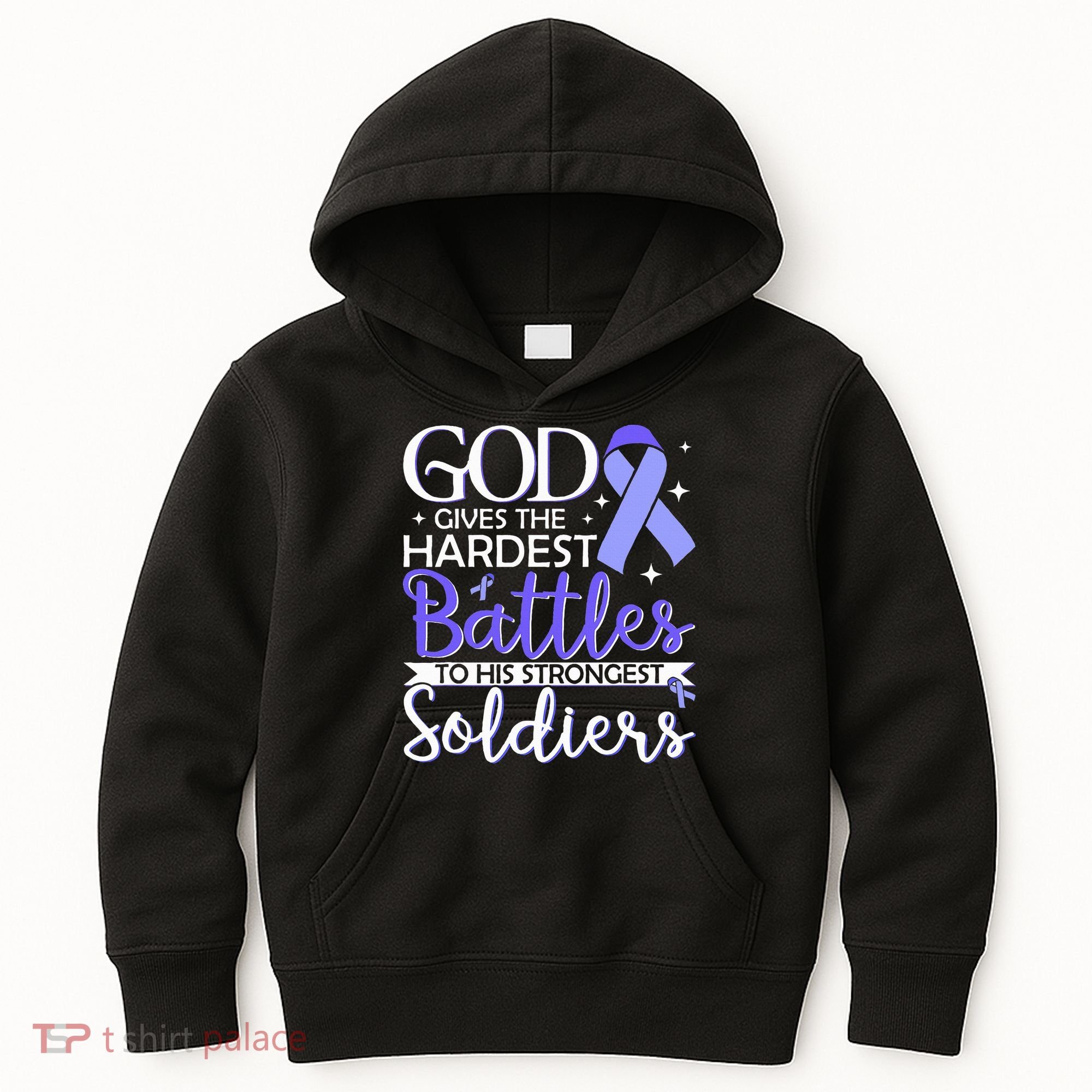 Stomach Cancer Fighter Survivor Periwinkle Ribbon  Kids Hoodie