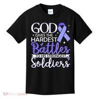 Stomach Cancer Fighter Survivor Periwinkle Ribbon  Kids T-Shirt thumb 0