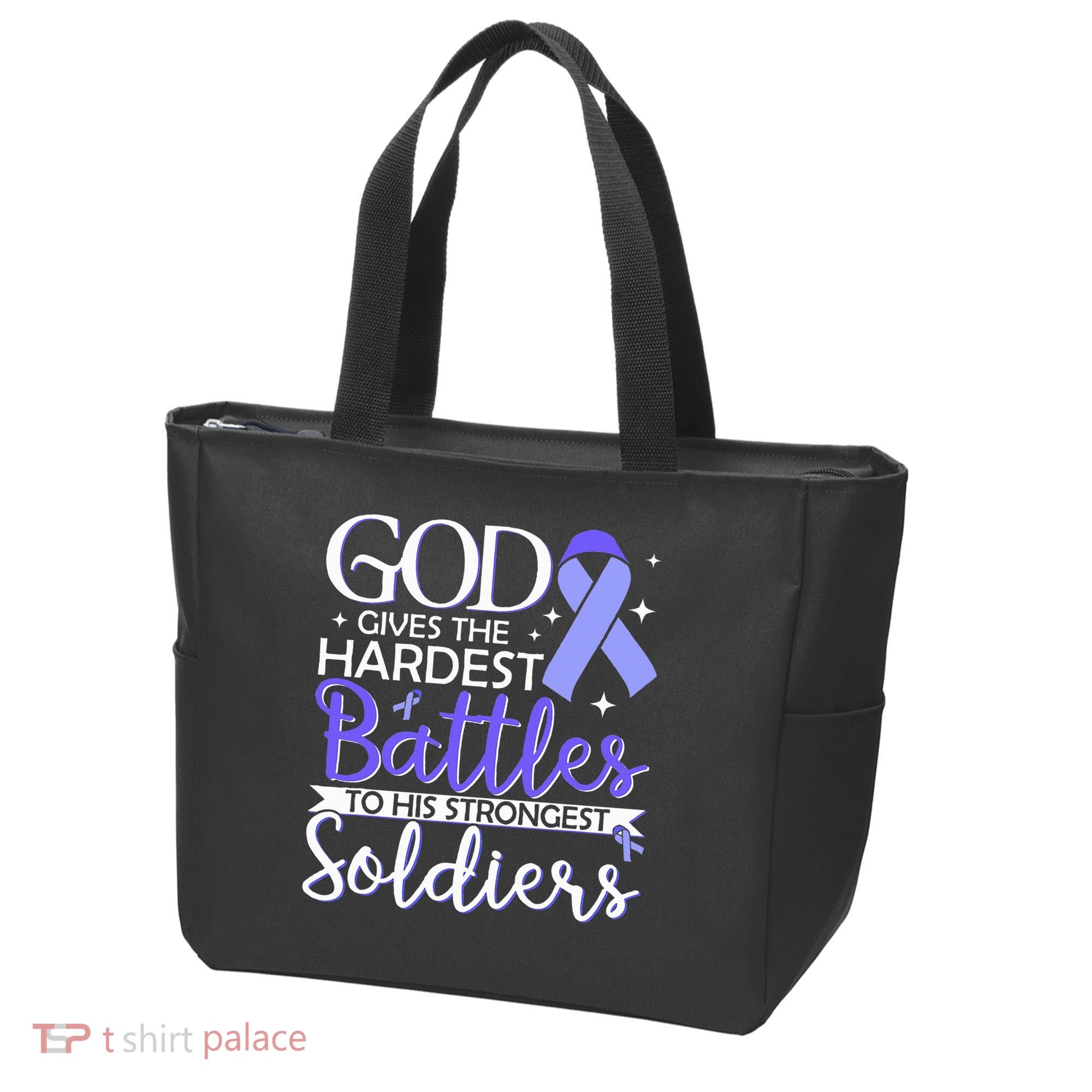 Stomach Cancer Fighter Survivor Periwinkle Ribbon  Tote Bag