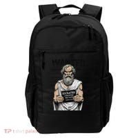 Socrates Corrupting Funny Philosophy Police Mugshot Backpack thumb 0
