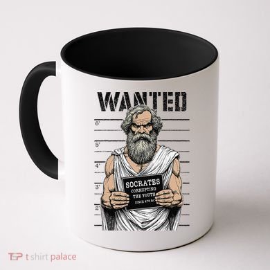 Socrates Corrupting Funny Philosophy Police Mugshot Coffee Mug
