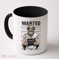 Socrates Corrupting Funny Philosophy Police Mugshot Coffee Mug thumb 0