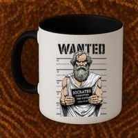 Socrates Corrupting Funny Philosophy Police Mugshot Coffee Mug thumb 2