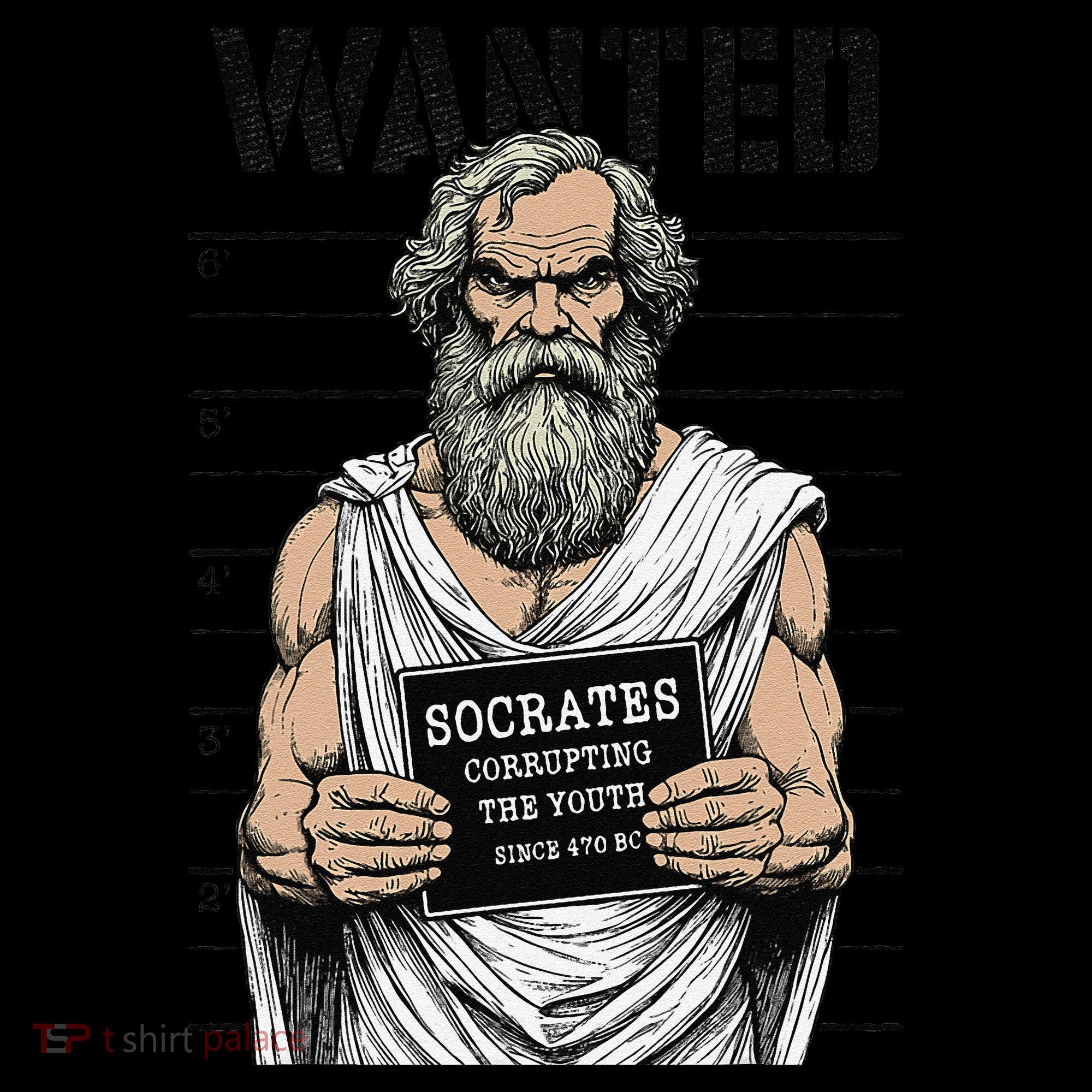 Socrates Corrupting Funny Philosophy Police Mugshot Coffee Mug