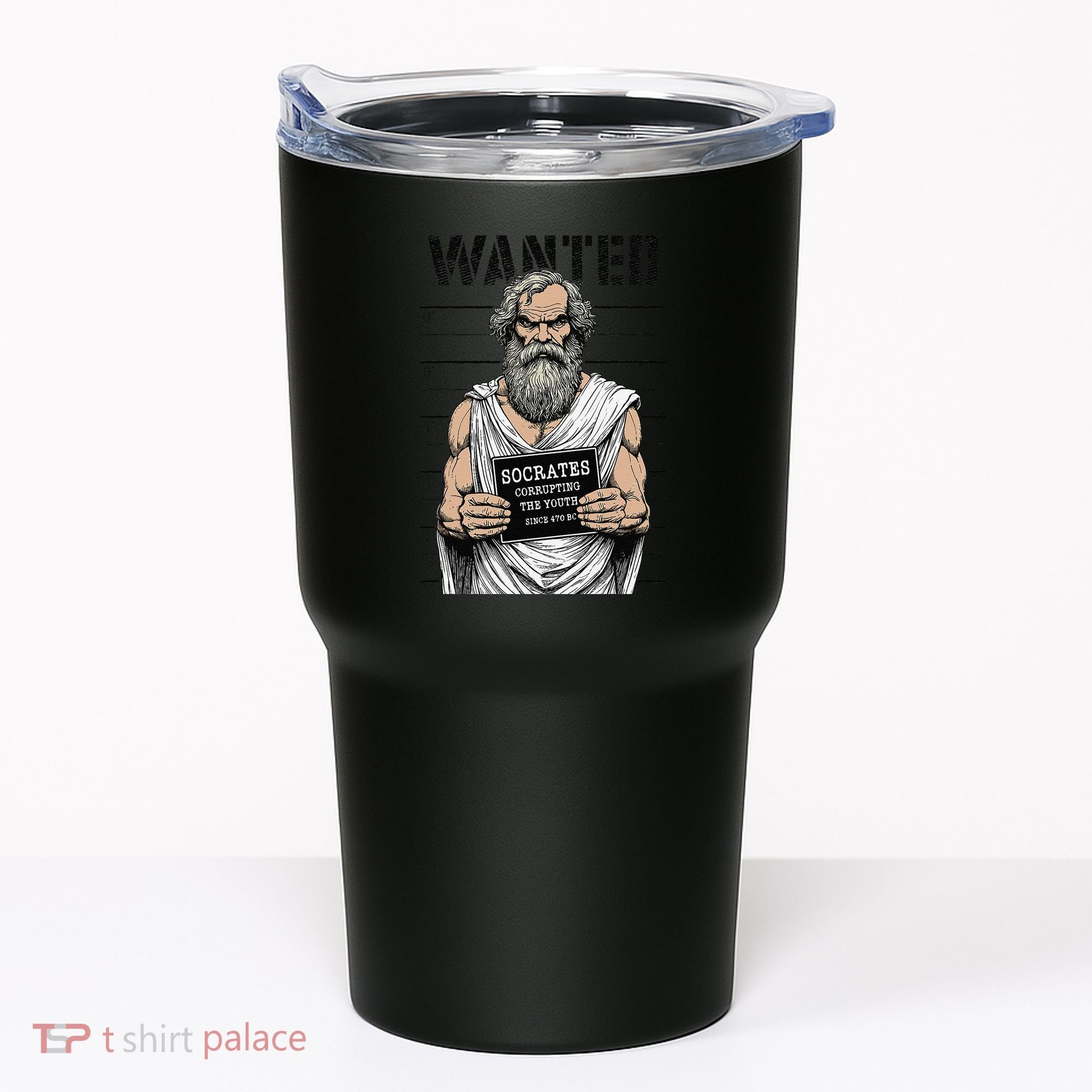 Socrates Corrupting Funny Philosophy Police Mugshot Tumbler