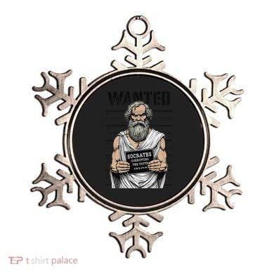 Socrates Corrupting Funny Philosophy Police Mugshot Ornament