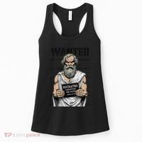 Socrates Corrupting Funny Philosophy Police Mugshot Women's Tank Top thumb 0