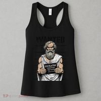 Socrates Corrupting Funny Philosophy Police Mugshot Women's Tank Top thumb 3
