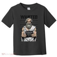 Socrates Corrupting Funny Philosophy Police Mugshot Toddler T-Shirt thumb 0