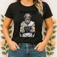 Socrates Corrupting Funny Philosophy Police Mugshot Women's T-Shirt thumb 2