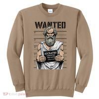 Socrates Corrupting Funny Philosophy Police Mugshot Sweatshirt thumb 0