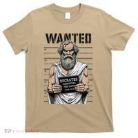 Socrates Corrupting Funny Philosophy Police Mugshot T-Shirt thumb 0
