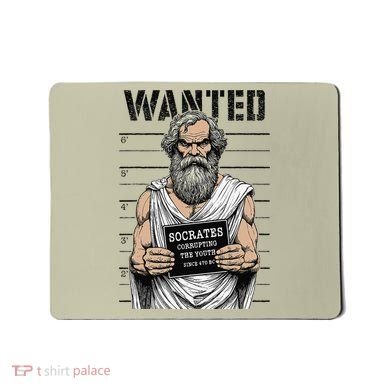 Socrates Corrupting Funny Philosophy Police Mugshot Mousepad