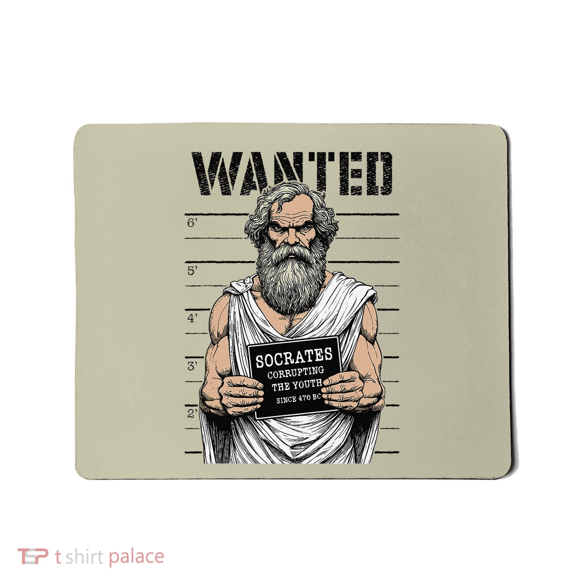 Socrates Corrupting Funny Philosophy Police Mugshot Mousepad