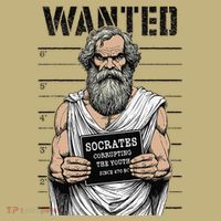 Socrates Corrupting Funny Philosophy Police Mugshot Mousepad thumb 1