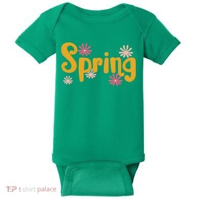 Spring Cute Floral Season Baby Bodysuit