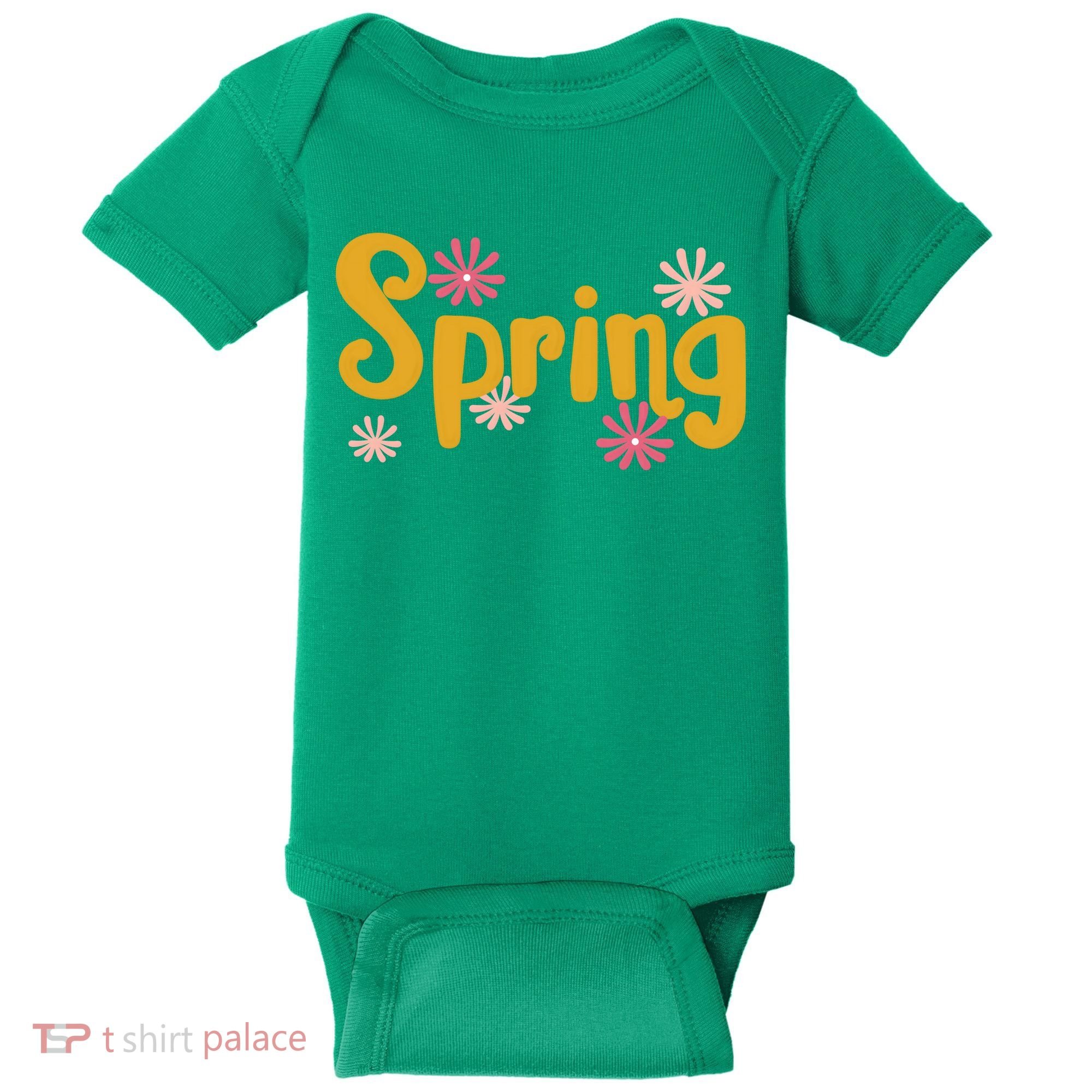 Spring Cute Floral Season Baby Bodysuit