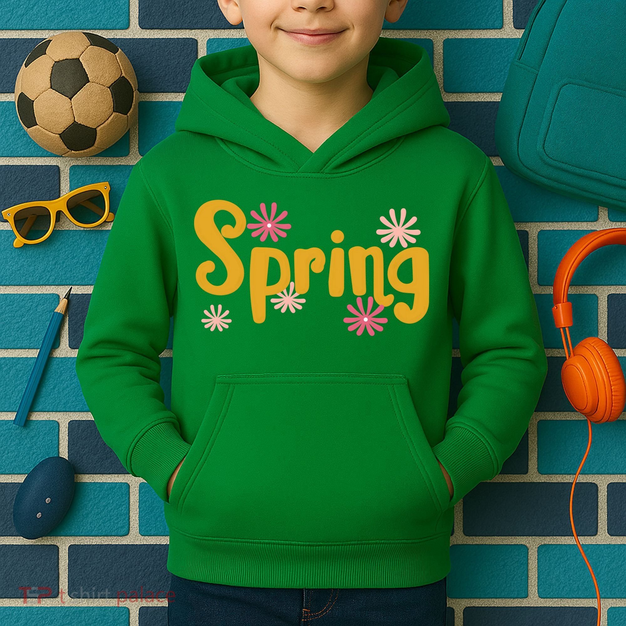 Spring Cute Floral Season Kids Hoodie