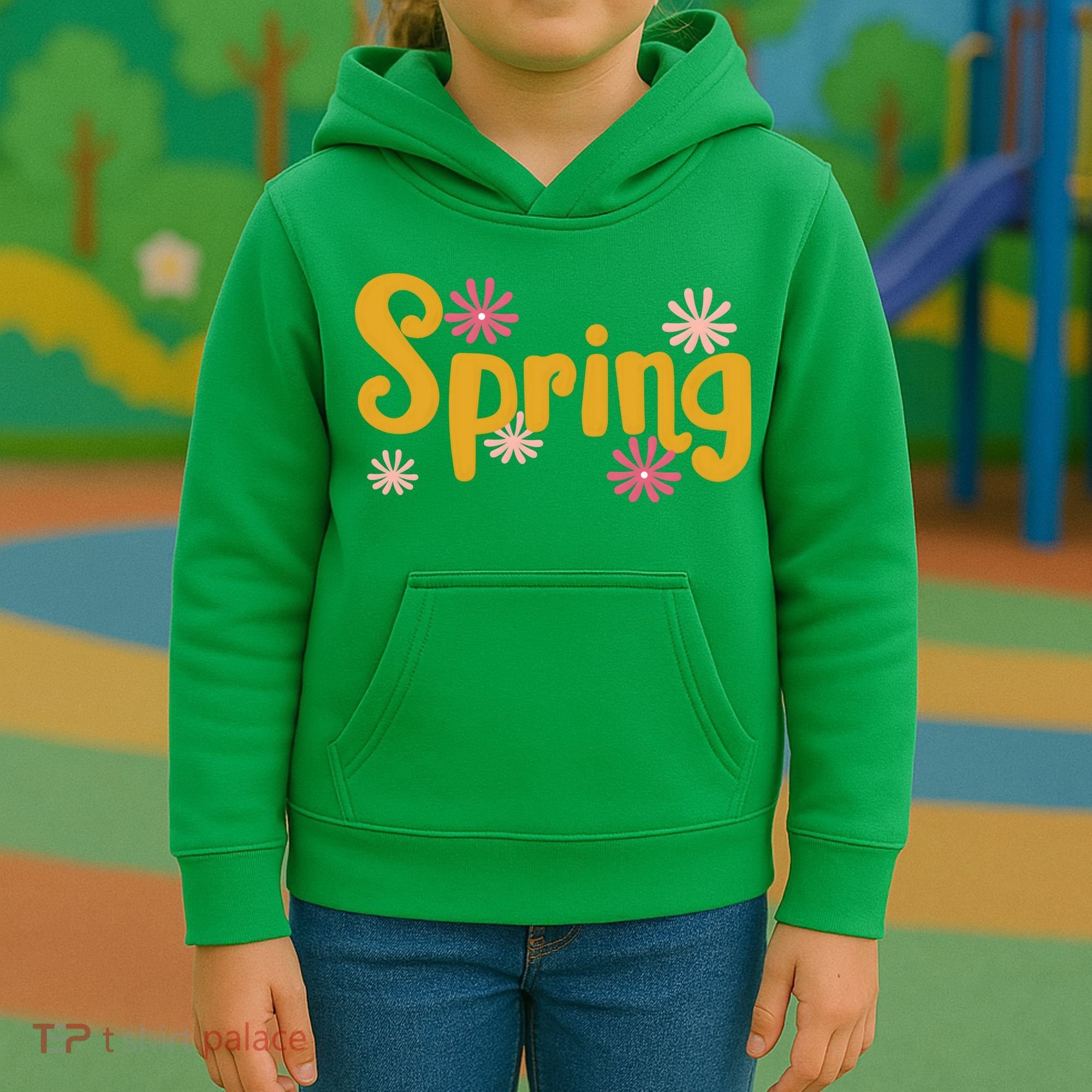 Spring Cute Floral Season Kids Hoodie