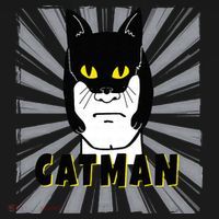 Superhero CatMan Funny Cat Dad Cat Lovers Bucket Hat thumb 4