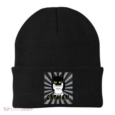 Superhero CatMan Funny Cat Dad Cat Lovers Beanie