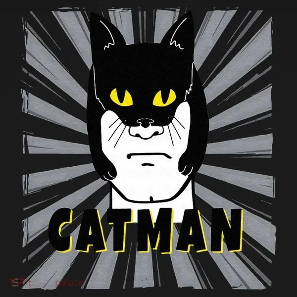 Superhero CatMan Funny Cat Dad Cat Lovers Baby Bodysuit