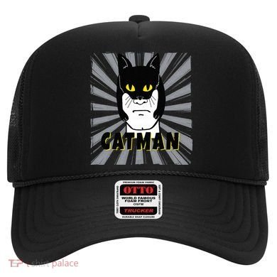Superhero CatMan Funny Cat Dad Cat Lovers Hat