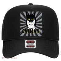 Superhero CatMan Funny Cat Dad Cat Lovers Hat thumb 0