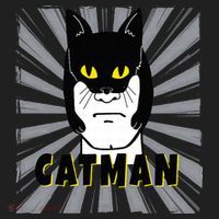 Superhero CatMan Funny Cat Dad Cat Lovers Hat thumb 2