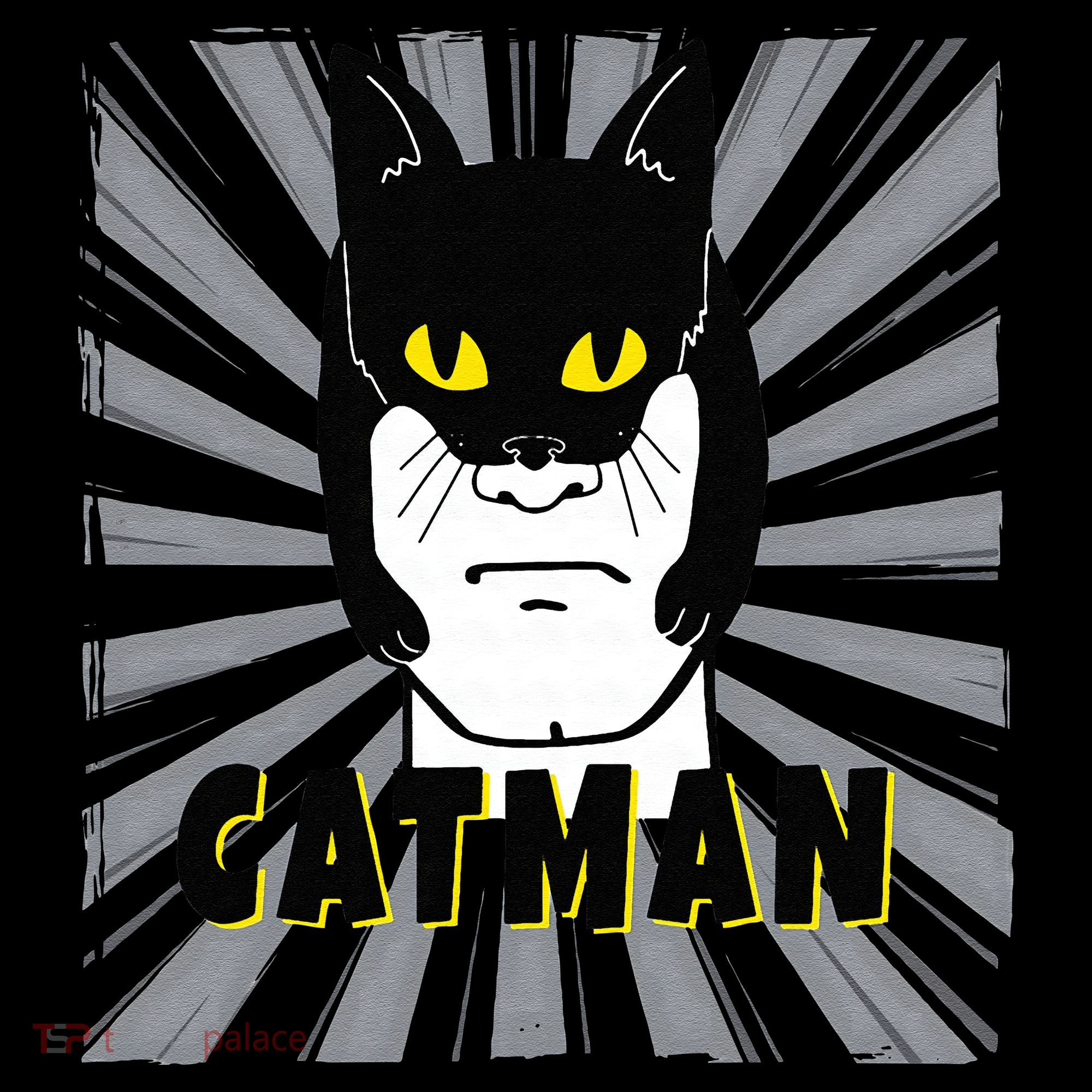 Superhero CatMan Funny Cat Dad Cat Lovers Visor