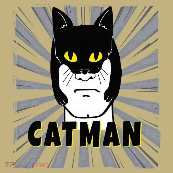 Superhero CatMan Funny Cat Dad Cat Lovers T-Shirt